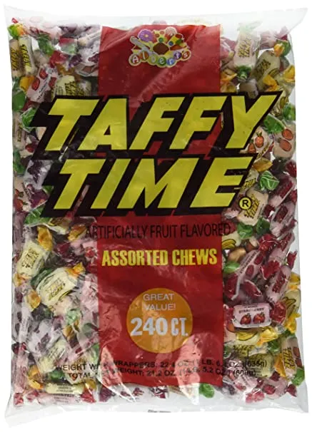 Alberts Chews Taffy Time Assorted 240 Piece Bag